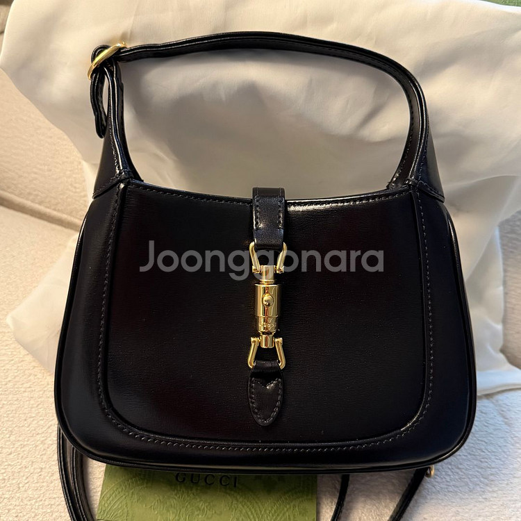 정품 풀박스 구찌 재키 1961 미니백 블랙--1