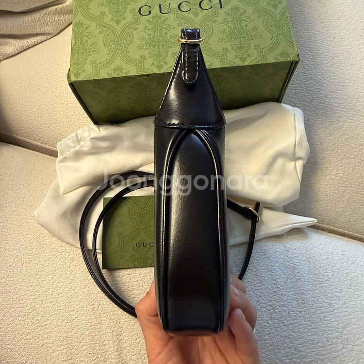 정품 풀박스 구찌 재키 1961 미니백 블랙--6