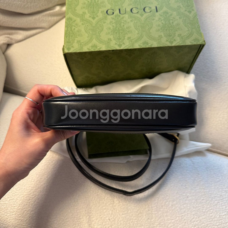 정품 풀박스 구찌 재키 1961 미니백 블랙--7