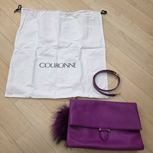 쿠론COURONNE 몰튼 클러치&숄더백 택포