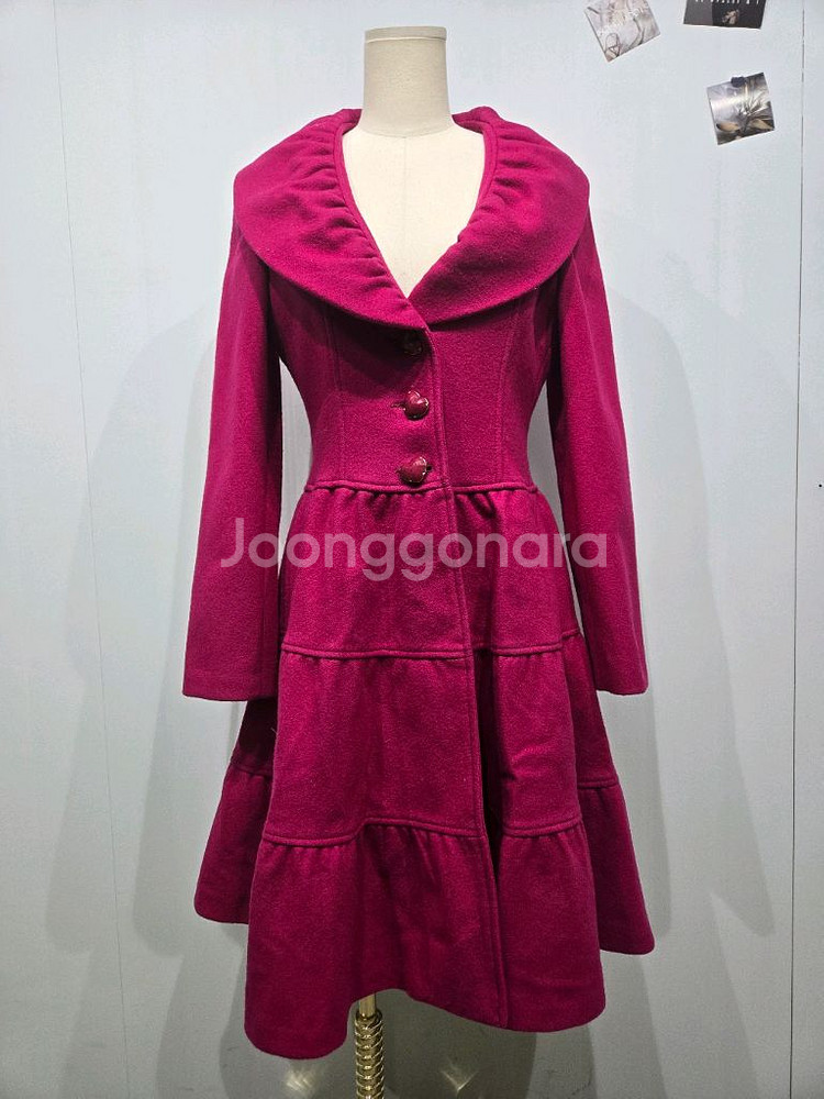 모스키노 플레어 롱 코트--0