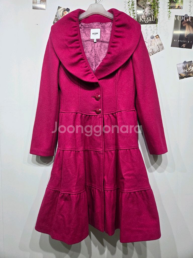 모스키노 플레어 롱 코트--2