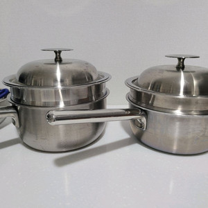 셰프윈 올인원 스마트 쿠커 이유식 냄비 스텐 찜기 세트(두 세트)