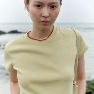 포유온 FYEO 클래식 로고 반팔티 라임 S 새상품