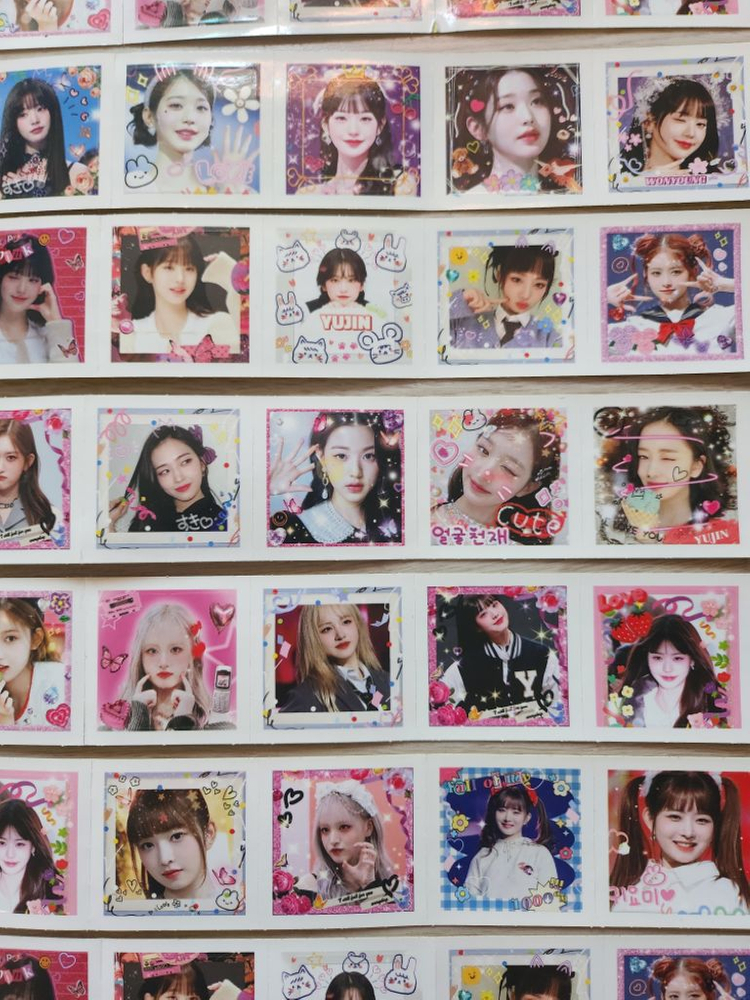 아이브스티커 209장 아이브 도무송 스티커 문구 화보--1