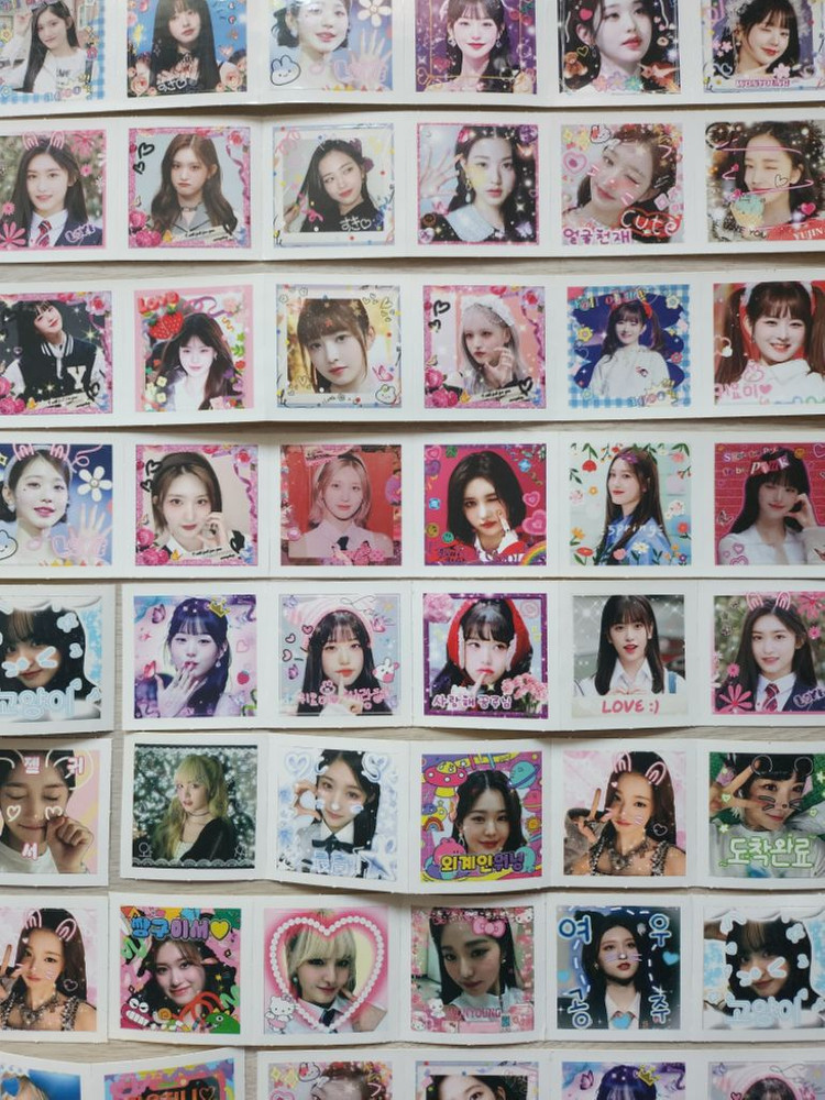 아이브스티커 209장 아이브 도무송 스티커 문구 화보--5