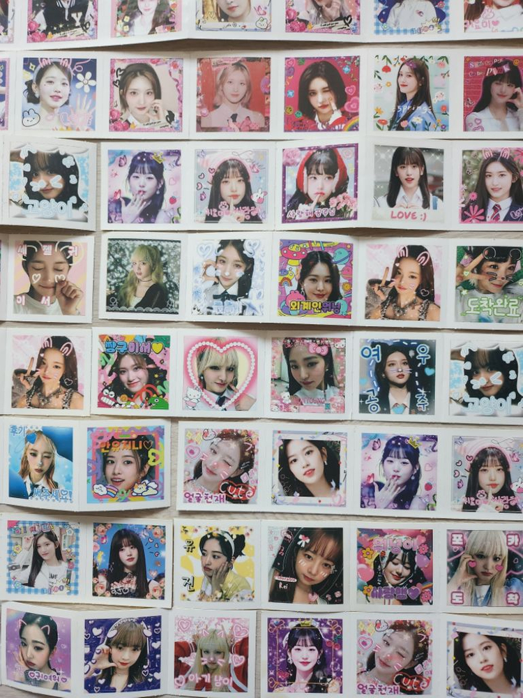 아이브스티커 209장 아이브 도무송 스티커 문구 화보--7