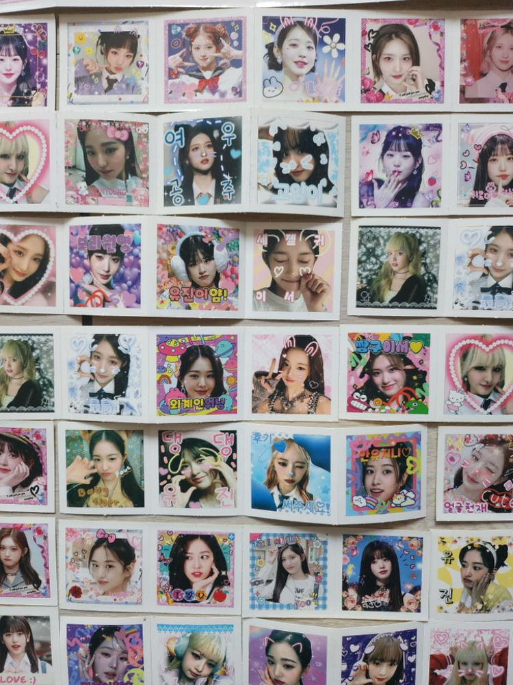 아이브스티커 209장 아이브 도무송 스티커 문구 화보--8