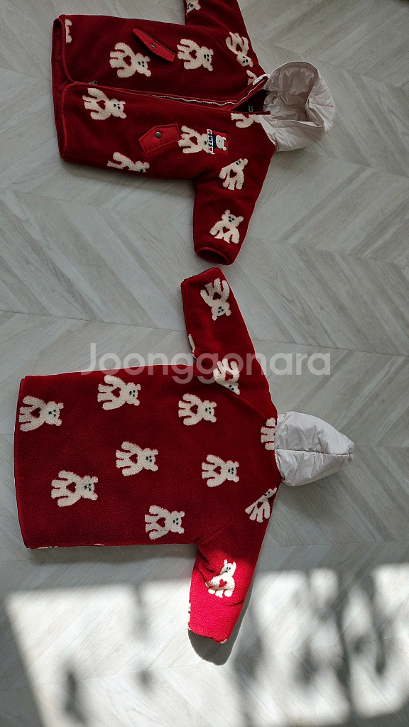 리미떼두두 하트베어 후드롱점퍼L--2