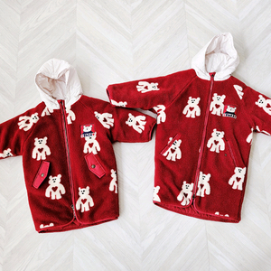 리미떼두두 하트베어 후드롱점퍼L