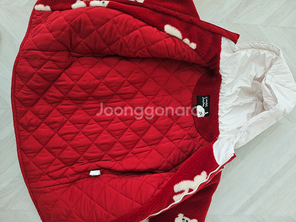 리미떼두두 하트베어 후드롱점퍼L--5