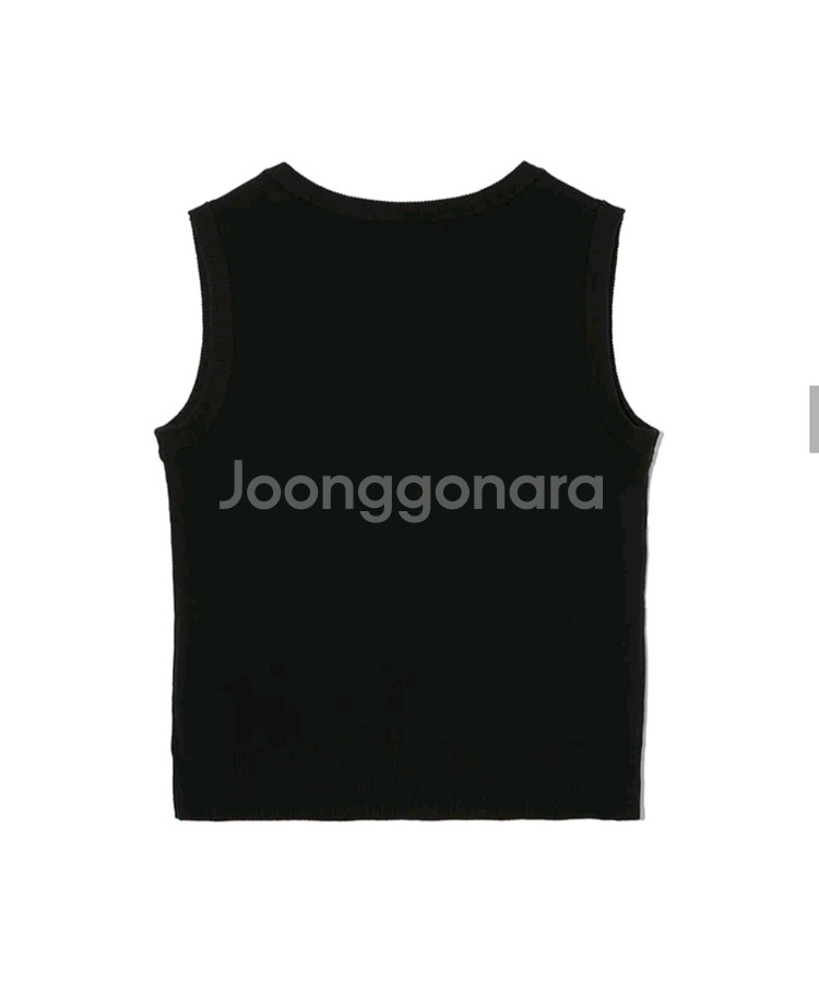 렌세 스쿱넥 니트 조끼--2