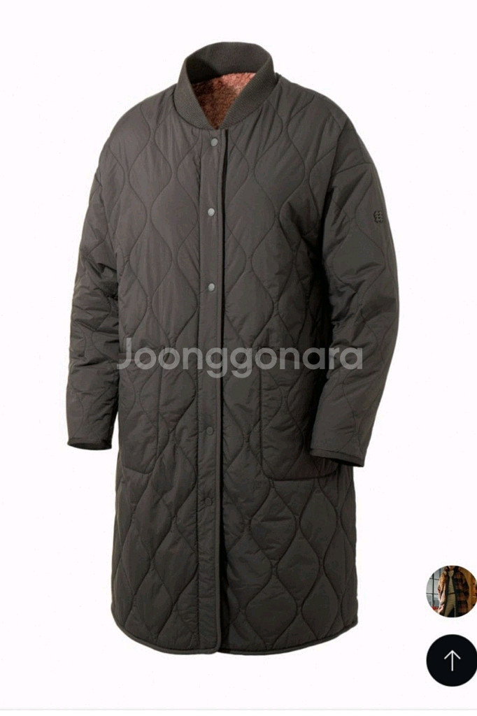 코오롱스포츠 키퍼롱 리버시블 양면패딩 그레이 90--0