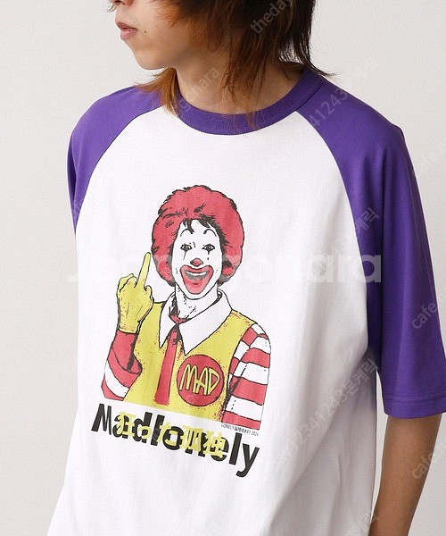 LONEOLY論理(일본브랜드) 맥도날드 로날드 티셔츠 XL(팔라스 스투시 슈프림 버거킹)--4