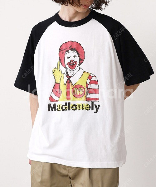 LONEOLY論理(일본브랜드) 맥도날드 로날드 티셔츠 XL(팔라스 스투시 슈프림 버거킹)--5