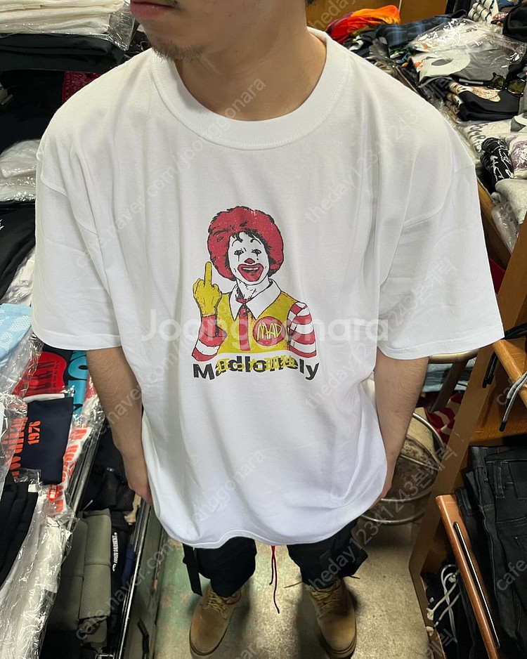 LONEOLY論理(일본브랜드) 맥도날드 로날드 티셔츠 XL(팔라스 스투시 슈프림 버거킹)--7