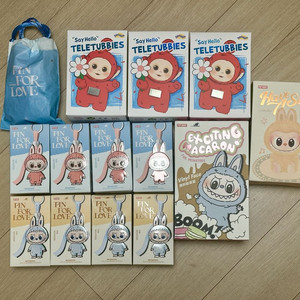 팝마트 라부부 텔레토비 정품 키링