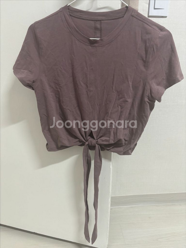 룰루레몬 피마코튼 매듭 티셔츠--0