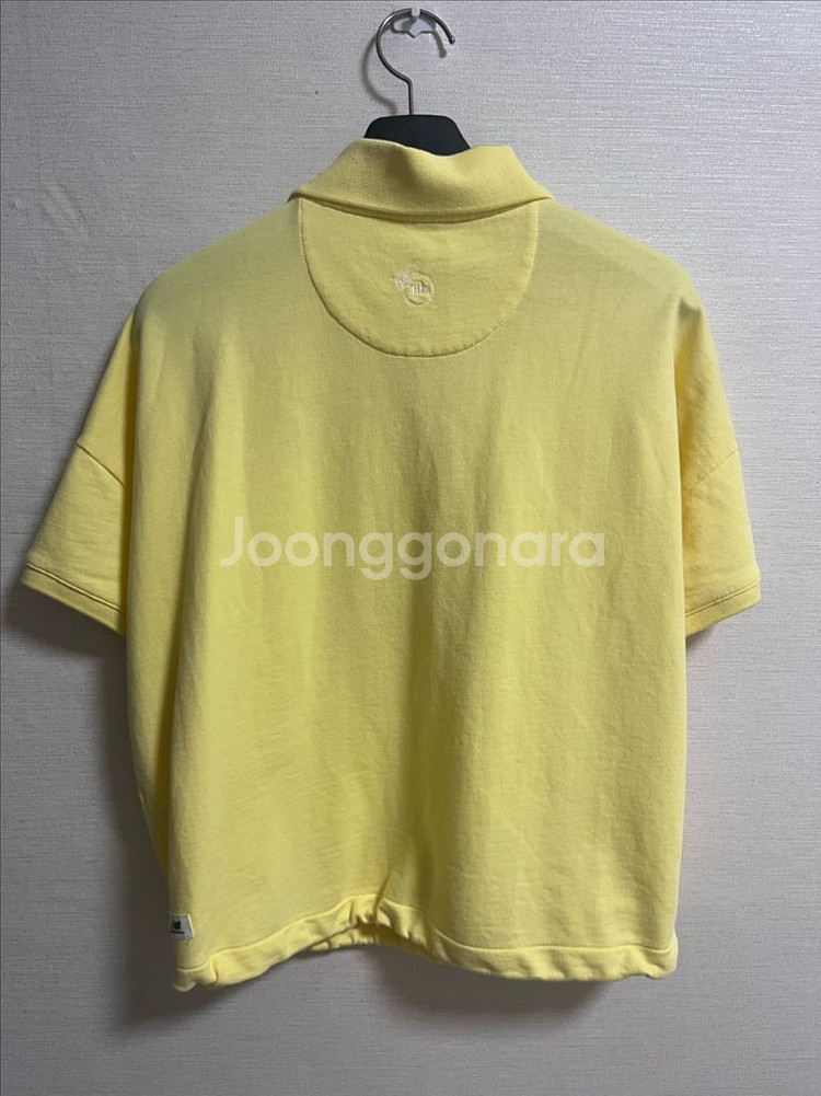 뉴발란스 우먼 코트 카라 반팔티 옐로우 S--2