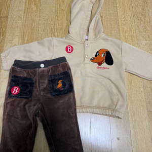 베베드피노 꽁뜨 후드 상하복 90