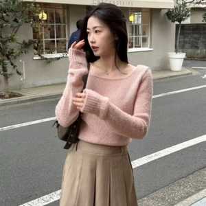 [새상품] 아카이브제이투유 블러쉬 니트 핑크