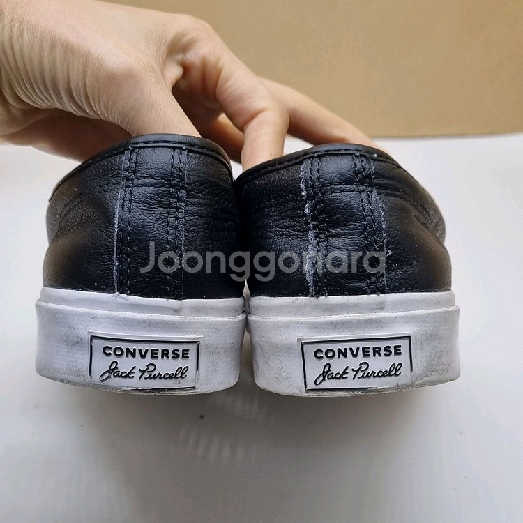 컨버스 잭퍼셀 레더 블랙. 스니커즈260--3