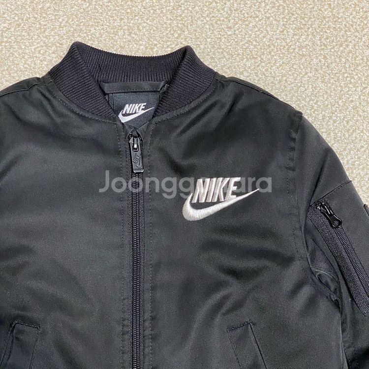 (정품) 나이키 키즈 블랙 항공점퍼 패딩 5-6Y--1