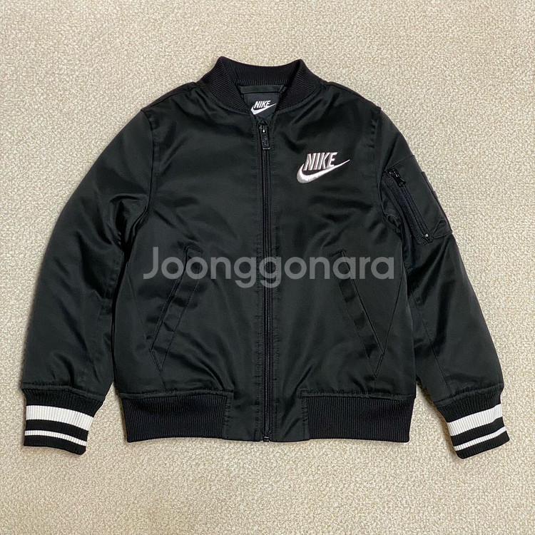 (정품) 나이키 키즈 블랙 항공점퍼 패딩 5-6Y--0