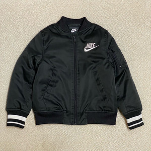 (정품) 나이키 키즈 블랙 항공점퍼 패딩 5-6Y