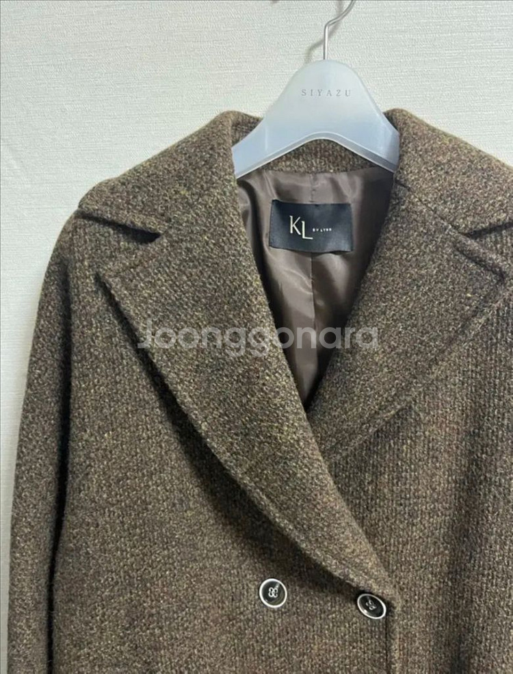 케이엘KL 가디언 울 하프코트 브라운 66--2