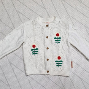 베베드피노 꽃무늬 니트 가디건 110