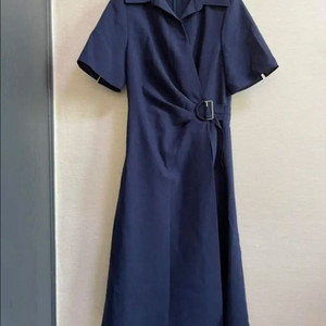 케이엘 KL 셔링 벨티드 셔츠카라 원피스 55