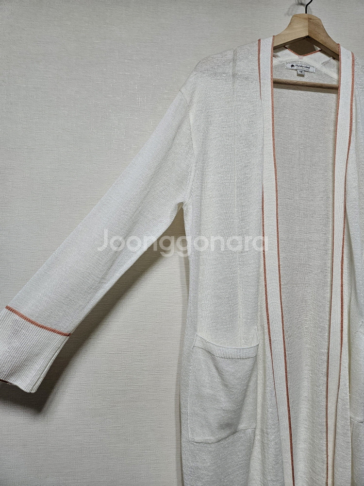 써스데이 아일랜드 린넨 롱 가디건 S--2