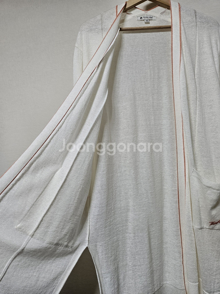 써스데이 아일랜드 린넨 롱 가디건 S--3