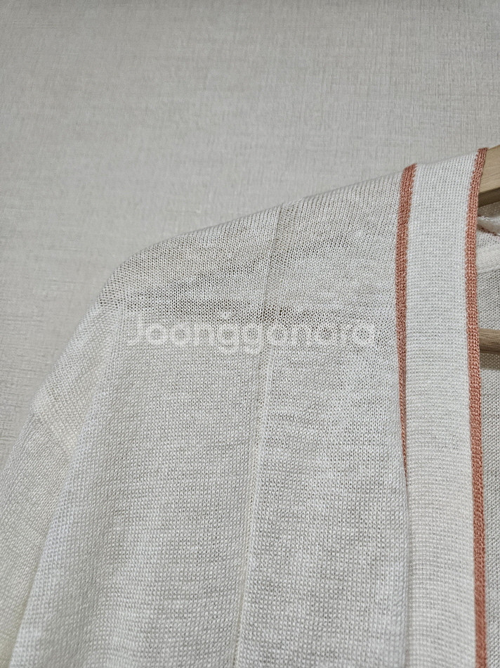 써스데이 아일랜드 린넨 롱 가디건 S--4