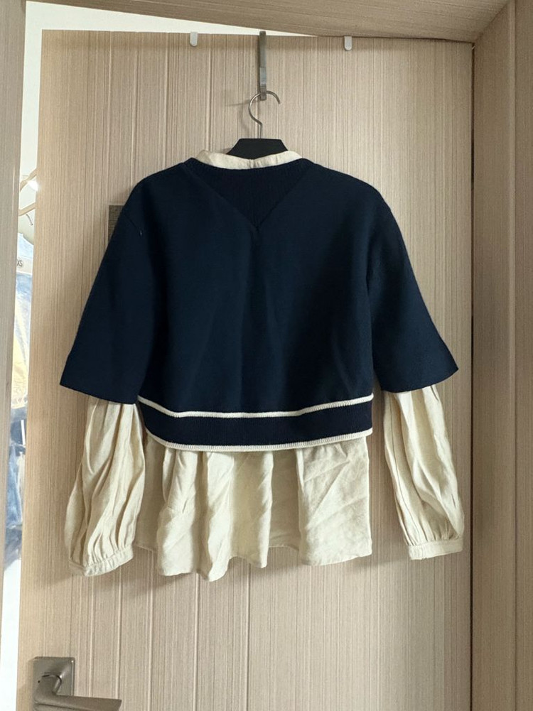 SJSJ 사이드슬릿 패널 레이어 탑(76사이즈, 1-2회 착용)--4