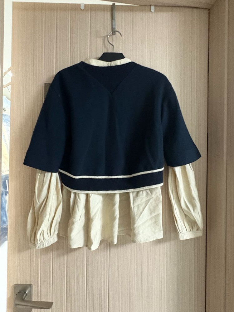 SJSJ 사이드슬릿 패널 레이어 탑(76사이즈, 1-2회 착용)--3