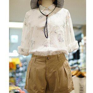 써스데이 아일랜드 면 반바지 m 새상품