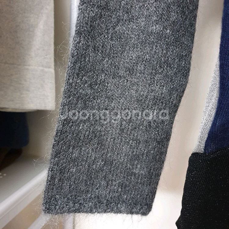 MARNI 마르니 모헤어혼방 컬러블록 언발헴 스웨터 풀오버--5