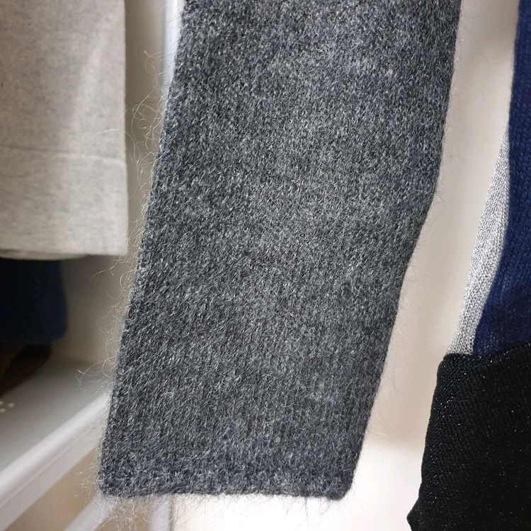 MARNI 마르니 모헤어혼방 컬러블록 언발헴 스웨터 풀오버--5