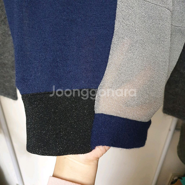 MARNI 마르니 모헤어혼방 컬러블록 언발헴 스웨터 풀오버--4