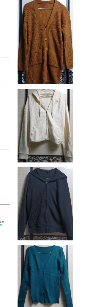 여성 가디건 스웨터 세트외 25벌 점퍼 가디건 자켓 청바지 가방외 다드려요--1