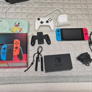 닌텐도 스위치 OLED 네온 블루/오렌지 세트