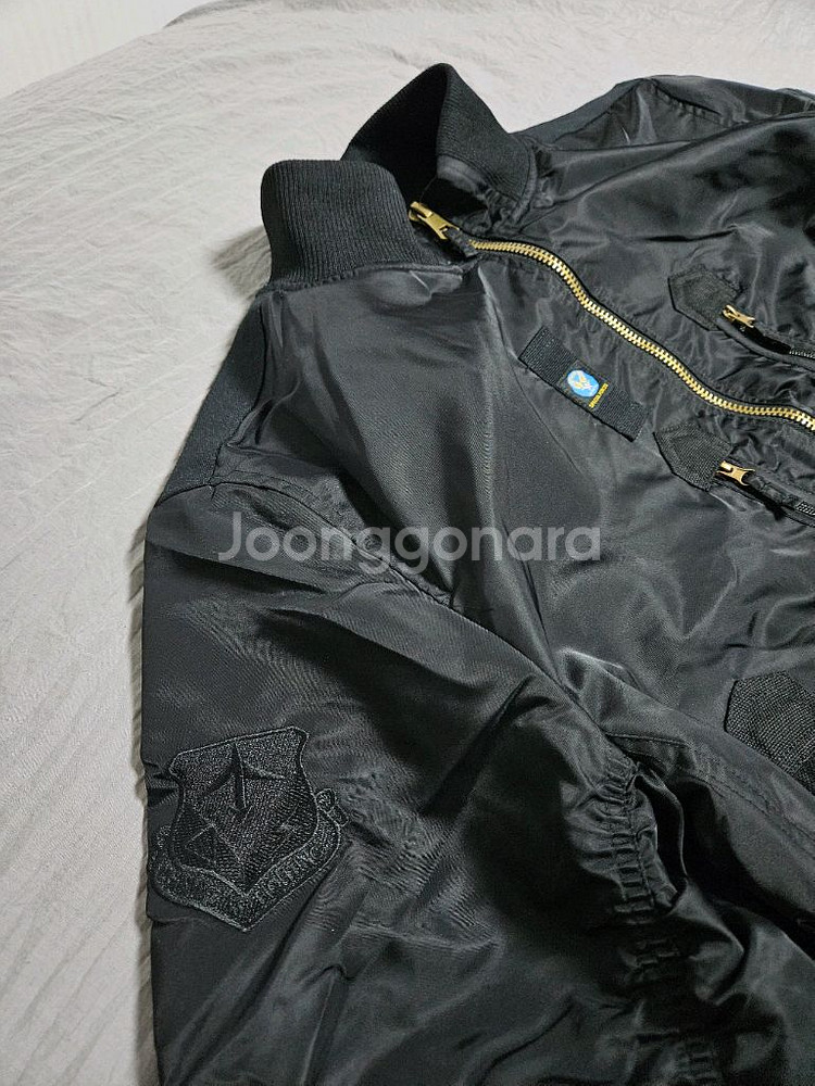 블랙 MA-1 바람막이 유틸리티자켓 오토바이 야구잠바 가을외투 105--3