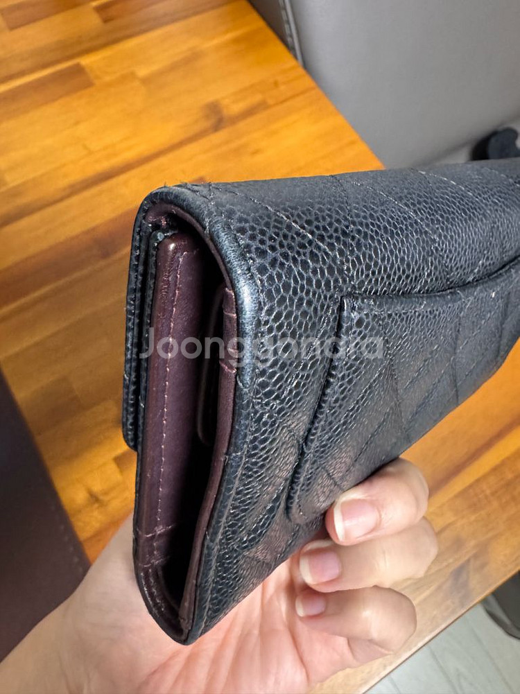 샤넬 클래식 금장 장지갑--2