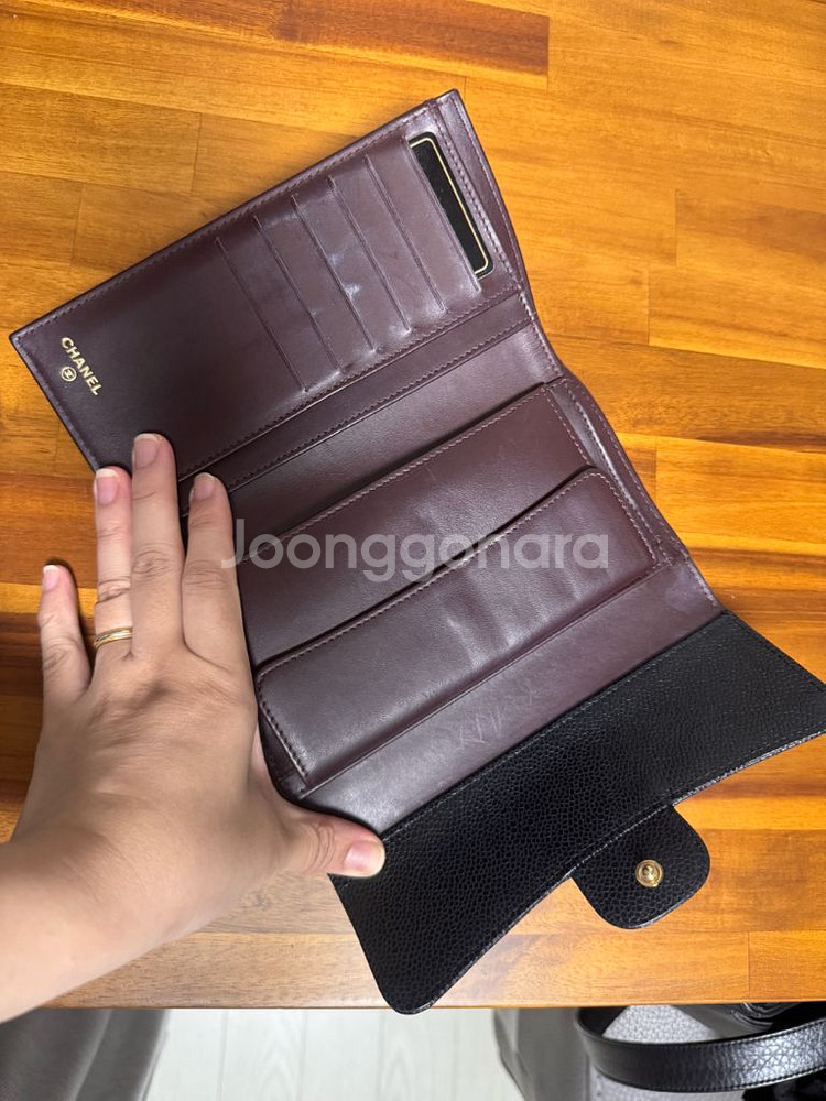 샤넬 클래식 금장 장지갑--5