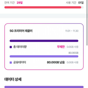 LG데이터 2기가 3천원