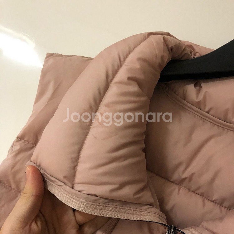 닥스 레이디스 골프웨어 23년 핑크 구스다운 패딩 조끼--4