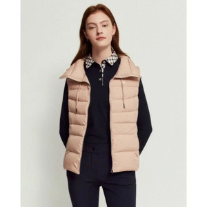 닥스 레이디스 골프웨어 23년 핑크 구스다운 패딩 조끼