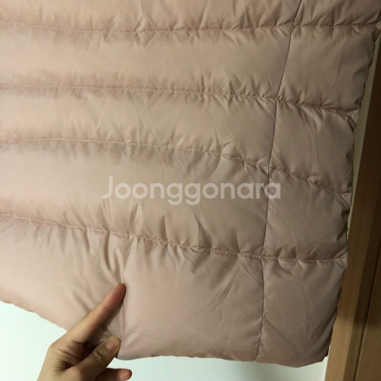 닥스 레이디스 골프웨어 23년 핑크 구스다운 패딩 조끼--5